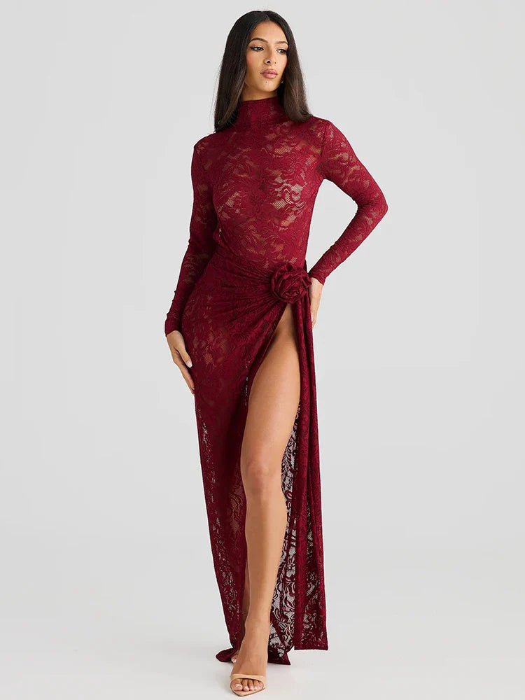 Long Sleeve Maxi Dress – Alluring Elegance for Formal Occasions - 2