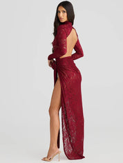 Long Sleeve Maxi Dress – Alluring Elegance for Formal Occasions - 4