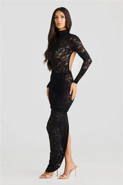 Long Sleeve Maxi Dress – Alluring Elegance for Formal Occasions - 6