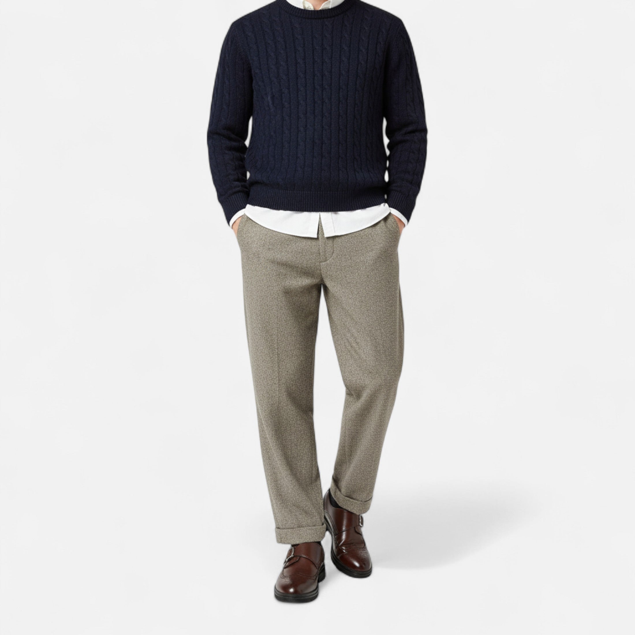 Monk Strap Brogue Oxford Shoes – Elegant Formal Style – Perfect for Events 2