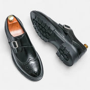 Monk Strap Brogue Oxford Shoes – Elegant Formal Style – Perfect for Events 5