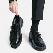 Monk Strap Brogue Oxford Shoes – Elegant Formal Style – Perfect for Events 6