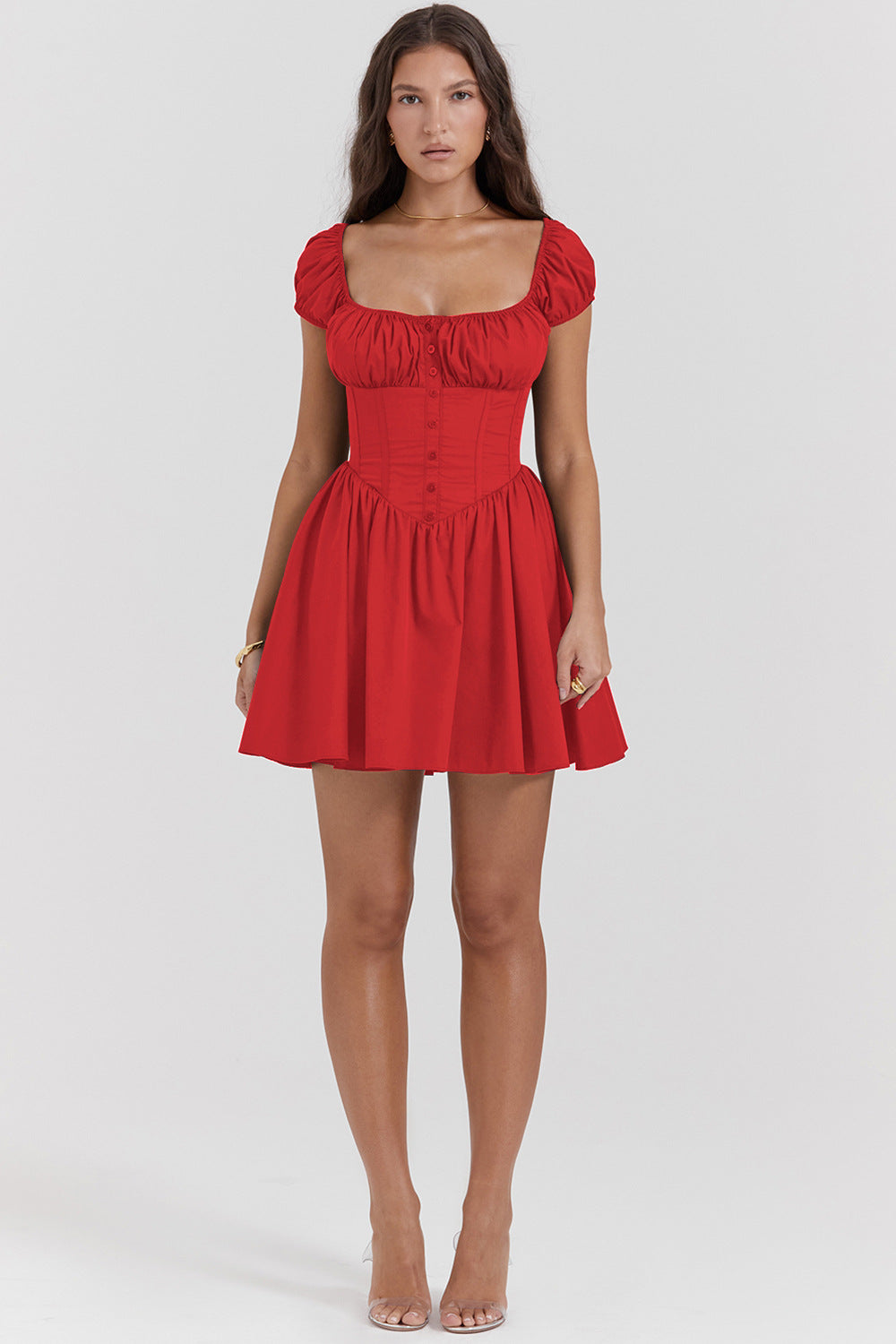 Mini Dress – Ruched Bodice – Feminine Day-to-Night Style