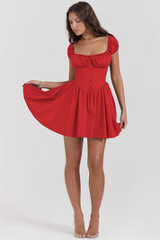 Mini Dress – Ruched Bodice – Feminine Day-to-Night Style