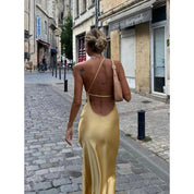 One shoulder slip Dress