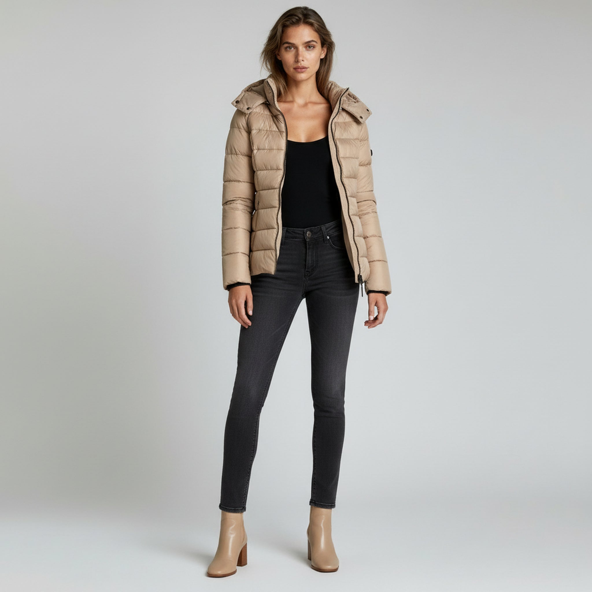 Padded Parka Jacket – Elegant Warmth for Winter Wear - 1