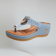 Platform Sandals – Toe Post & Metallic Ring – Bold Everyday Comfort