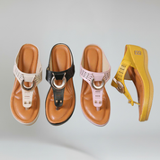 Platform Sandals – Toe Post & Metallic Ring – Bold Everyday Comfort