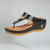 Platform Sandals – Toe Post & Metallic Ring – Bold Everyday Comfort