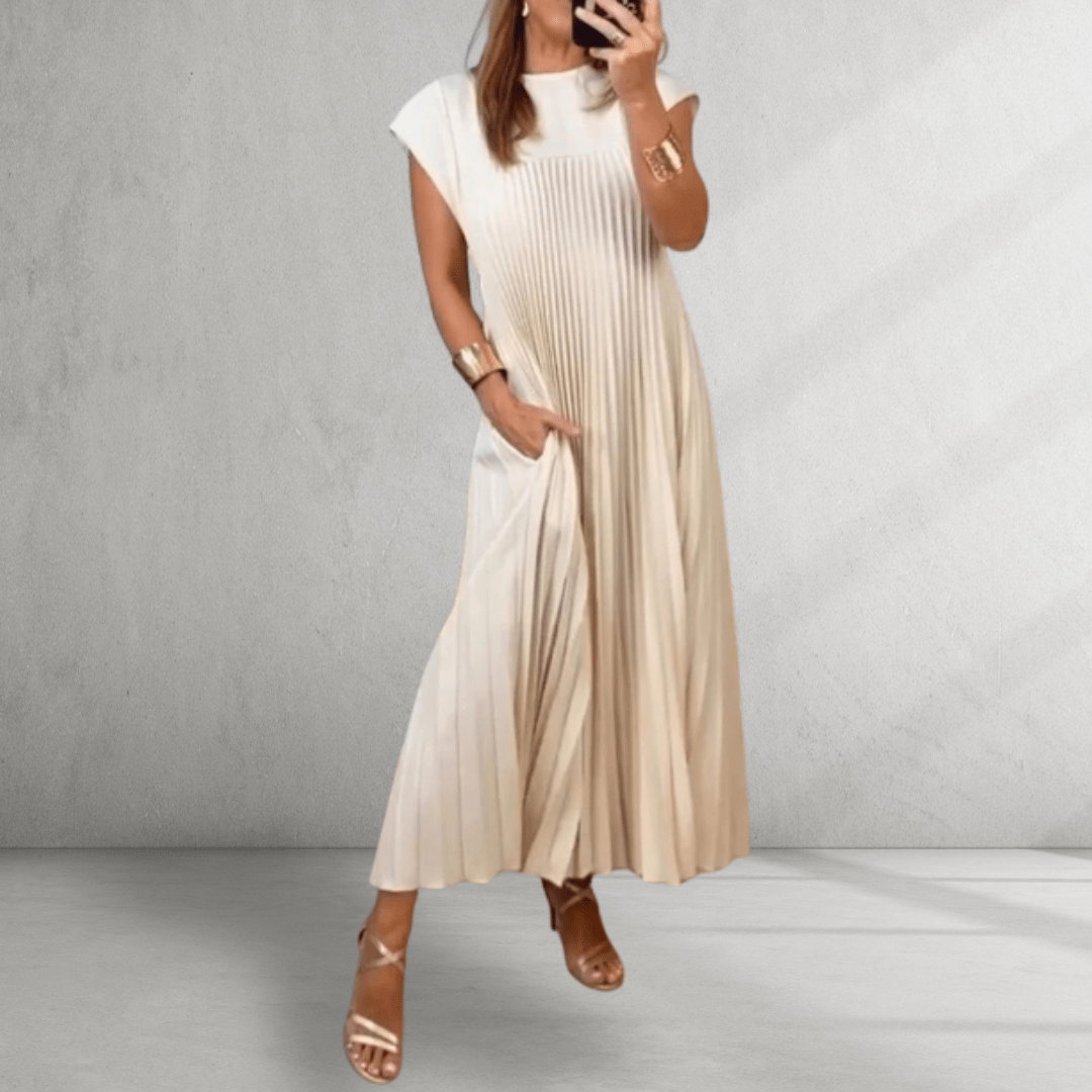 Pleated Maxi Dress