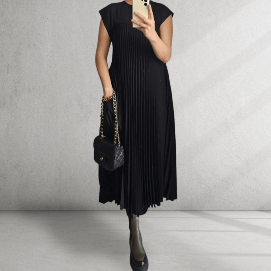 Pleated Maxi Dress