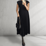 Pleated Maxi Dress