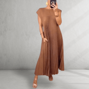 Pleated Maxi Dress