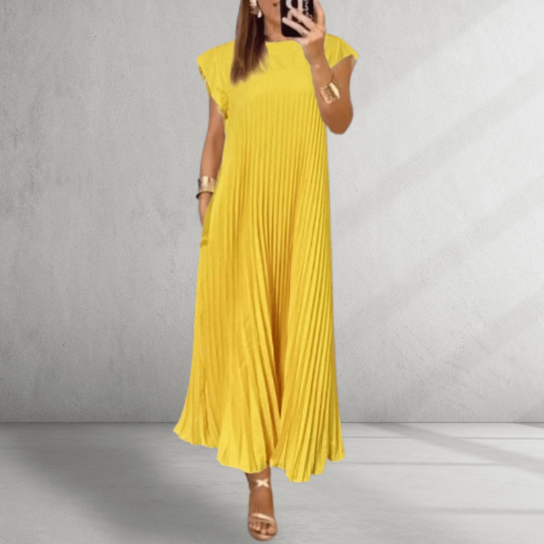 Pleated Maxi Dress