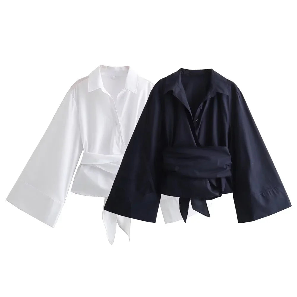 Polo Shirt – Bow Tie Detail – Casual Chic Brunch Style 0