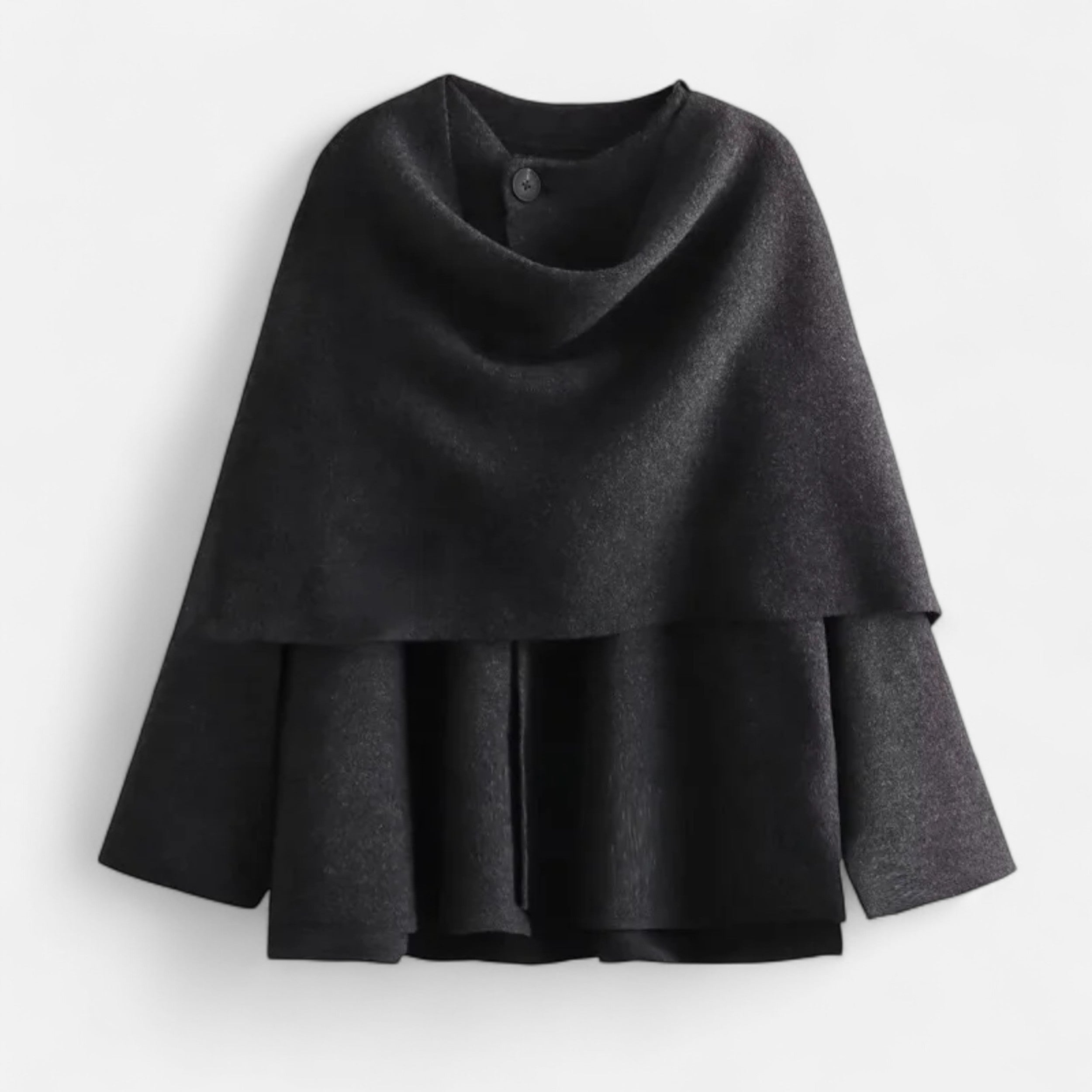 Quilted Winter Coat – Integrated Asymmetrical Scarf – Chic Everyday Style 7