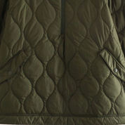 Quilted Women's Jacket in Green – Lightweight Cotton Layering Piece with Short Sleeves and Easy-Access Pockets 3