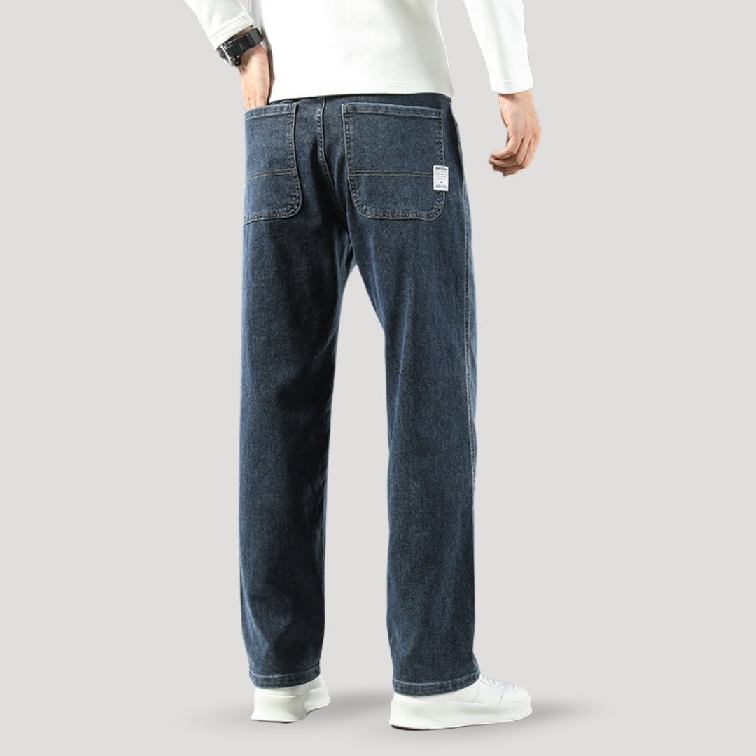 Relaxed straight-leg jeans