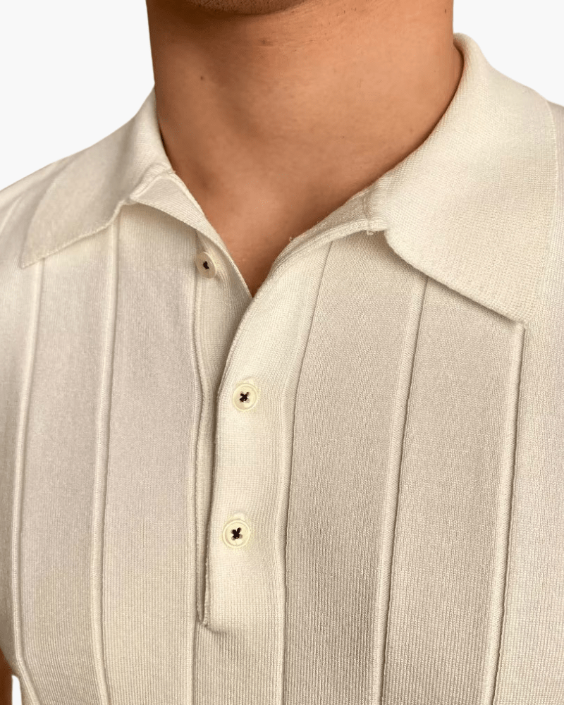 Ribbed Cotton Polo