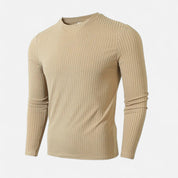 Ribbed Long Sleeve T-Shirt – Soft Fabric – Casual Sophistication 7