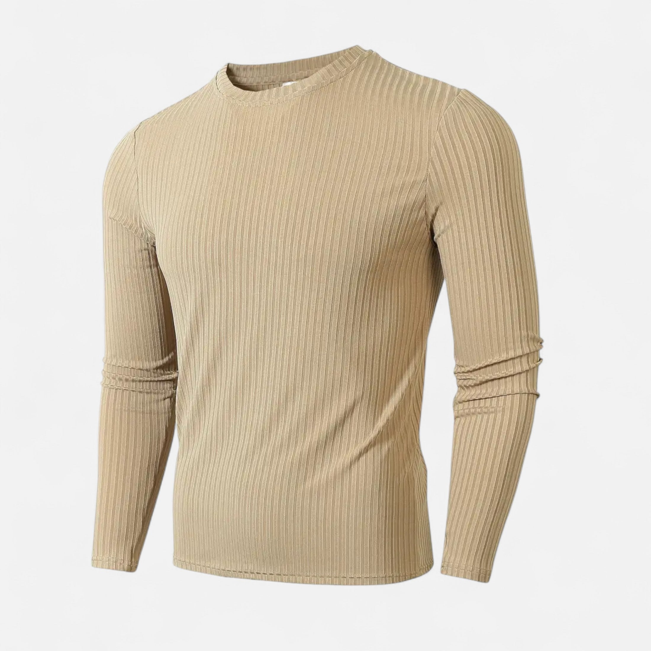 Ribbed Long Sleeve T-Shirt – Soft Fabric – Casual Sophistication 7