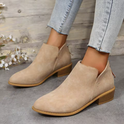 Riley | Women's Wedge Heel Pointed Toe Ankle Boots 13