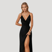 Maxi Dress – Elegant Satin Comfort for Evening Events - 4