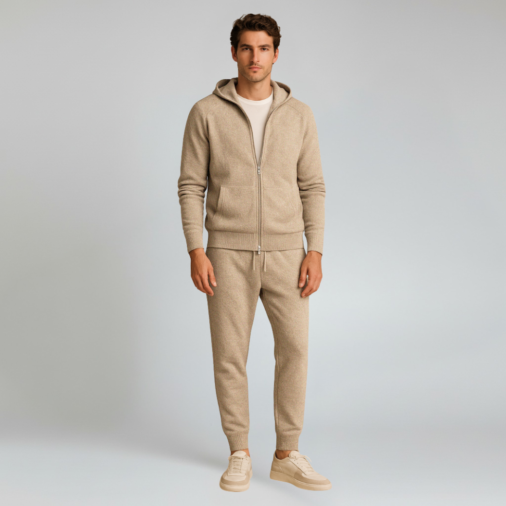 Set – Mens – All Season – Men's Tracksuit Set with Zip Hoodie and Jogger Pants – Montford Co