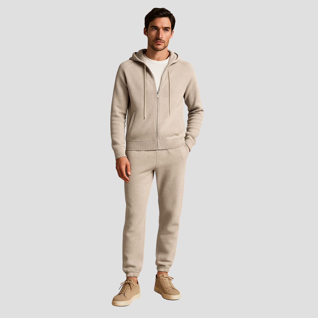 Set – Mens – All Season – Men's Loungewear Set Zip Hoodie Jogger Pants – Montford Co 2