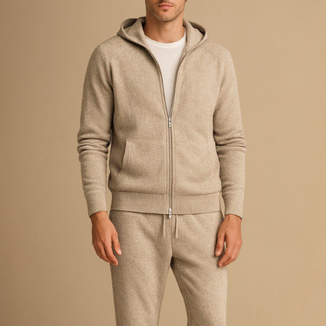 Set – Mens – All Season – Men's Tracksuit Set with Zip Hoodie and Jogger Pants – Montford Co 0