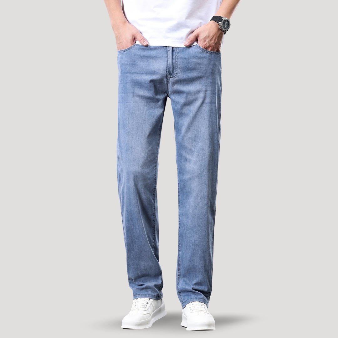 Straight-leg jeans