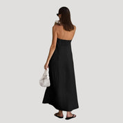 Strapless Maxi Dress – Breathable Linen – Effortless Summer Style 9