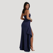 Strapless Maxi Dress – Elegant Ruching – Formal Wedding Guest Look 3