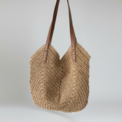 Straw Tote Bag – Woven Design – Boho Beach Style