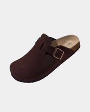 Suede Clogs for Women with Adjustable Strap and Cork Midsole – Comfortable Slip-On Footwear 5
