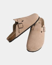 Suede Clogs for Women with Adjustable Strap and Cork Midsole – Comfortable Slip-On Footwear 6