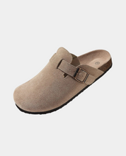 Suede Clogs for Women with Adjustable Strap and Cork Midsole – Comfortable Slip-On Footwear 8