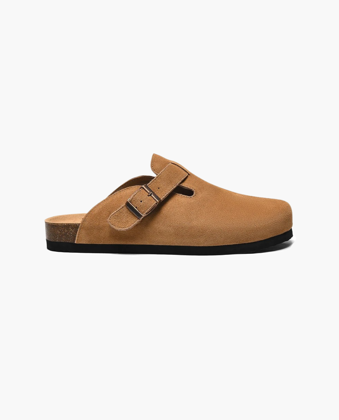 Suede Clogs for Women with Cork Footbed and Adjustable Strap – Comfortable Slip-On Design 3