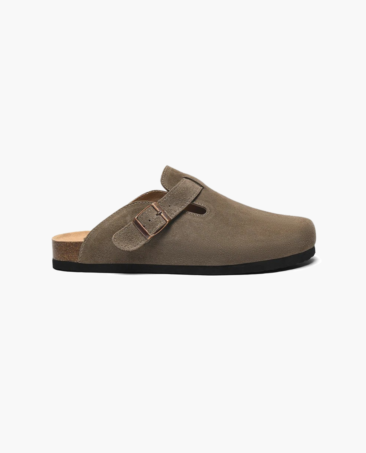 Suede Clogs for Women with Cork Footbed and Adjustable Strap – Comfortable Slip-On Design 5