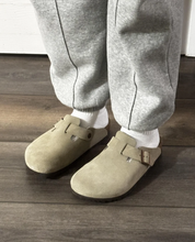 Suede Clogs for Women with Cork Footbed and Adjustable Strap – Comfortable Slip-On Design 7