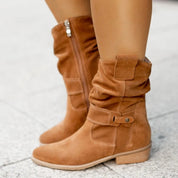 Suede Slouchy Ankle Boots – Luxurious Comfort – Everyday Chic Style 1