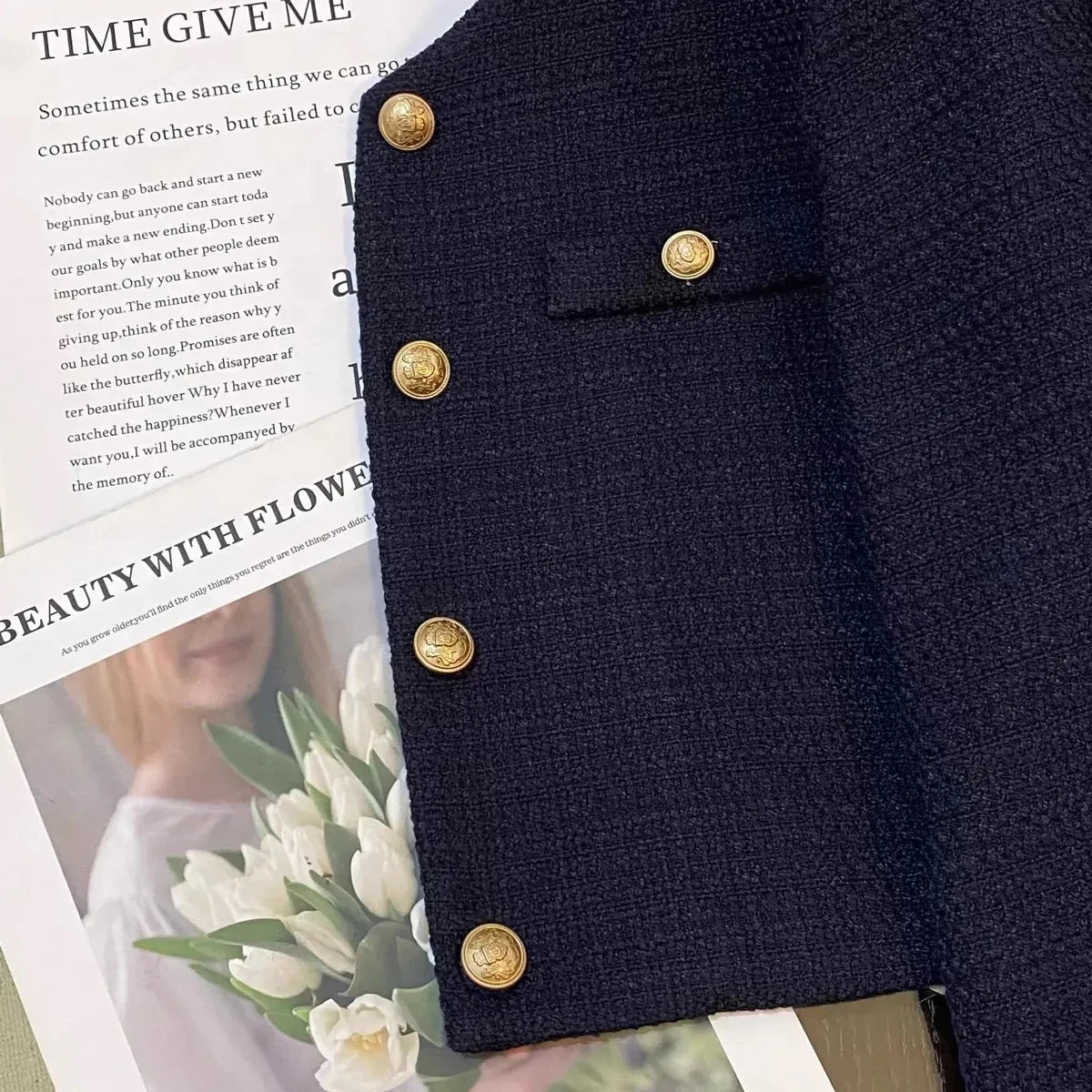 Suit Jacket – Splicing Design – Chic Office or Casual Look 2