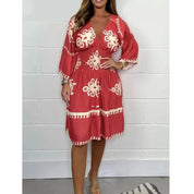 Summer Dress – Vibrant Print – Casual Day Out Style 1