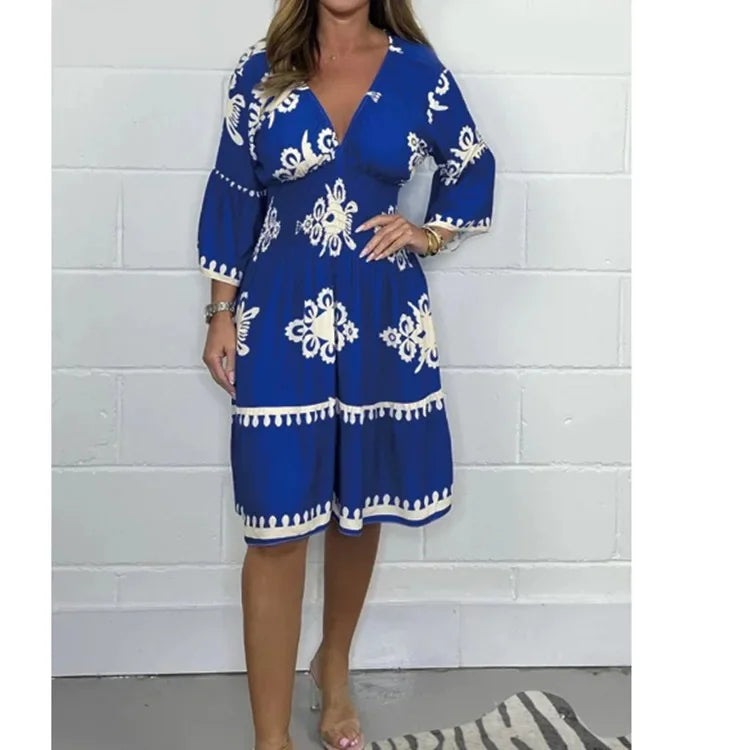 Summer Dress – Vibrant Print – Casual Day Out Style 7