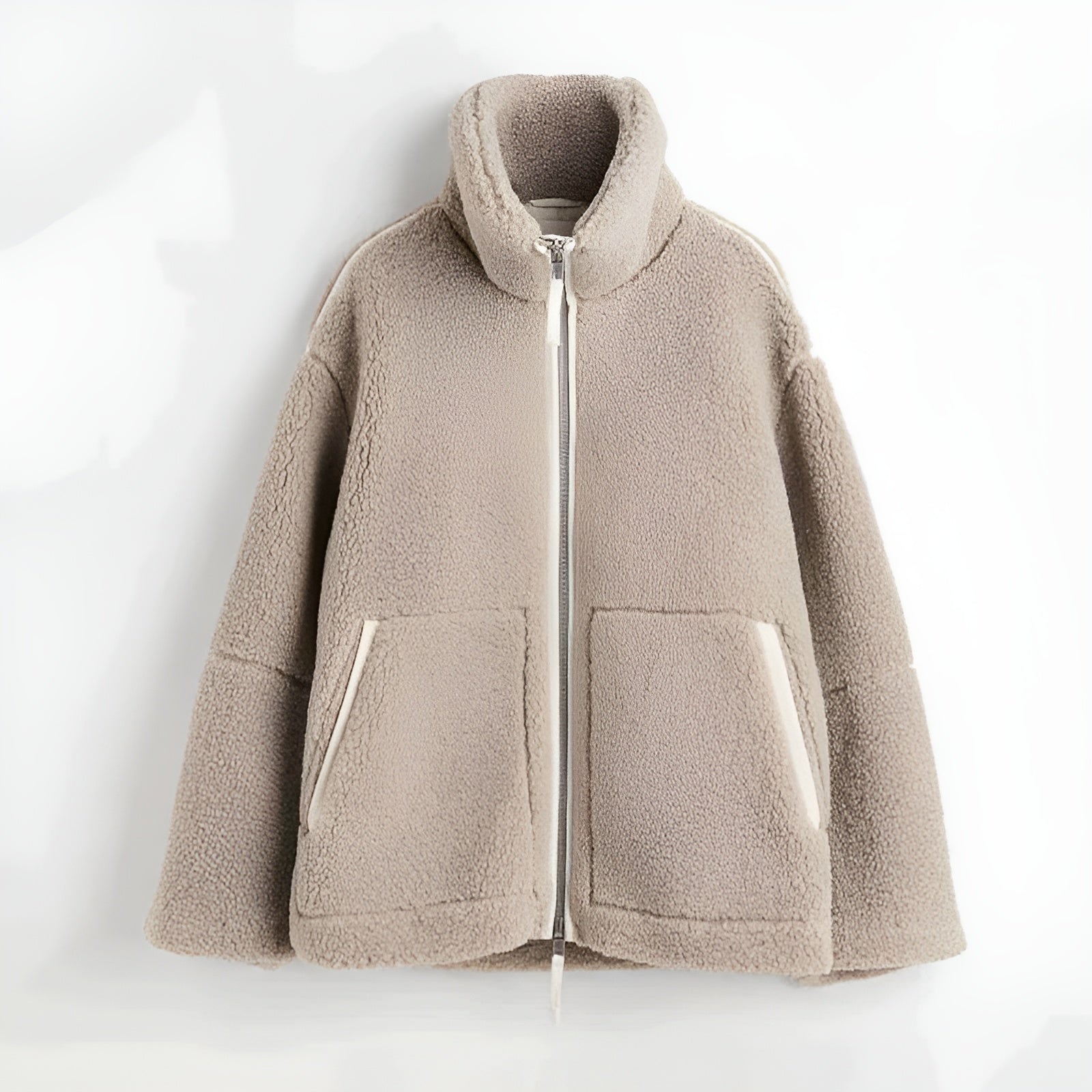 Teddy Fleece Jacket – Oversized Comfort – Chic Winter Layering 2