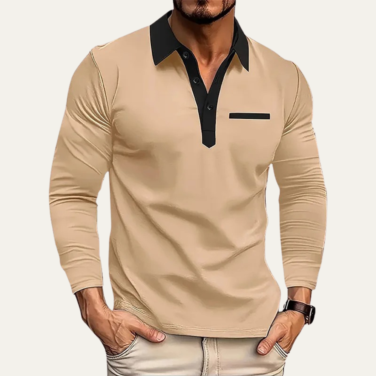 Top – Mens – All Season – Men’s Casual Slim Fit Polo Sweater – Montford Co 0