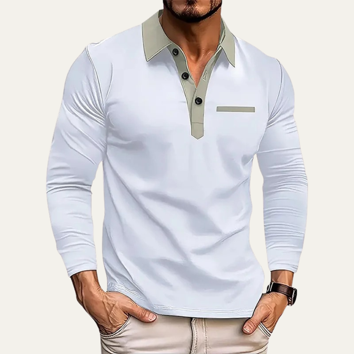 Top – Mens – All Season – Men’s Casual Slim Fit Polo Sweater – Montford Co 6