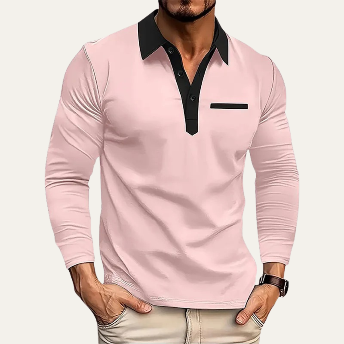 Top – Mens – All Season – Men’s Casual Slim Fit Polo Sweater – Montford Co 9