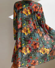 Tropical bikini set with cover-up 1