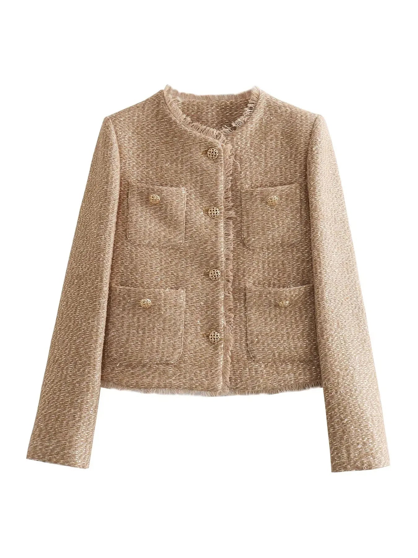 Tweed Vest – Elegant Design – Versatile Layering Piece 1